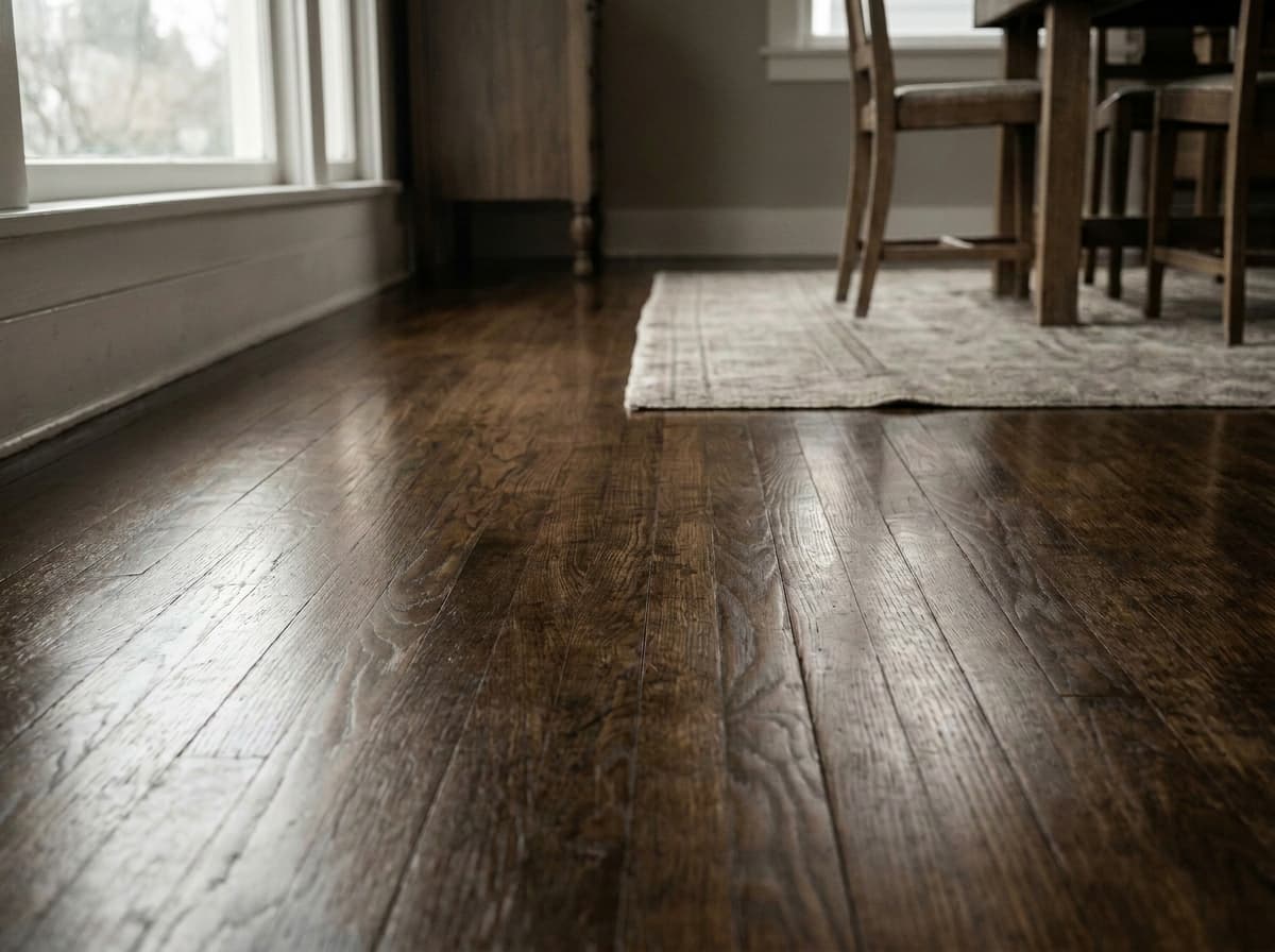 After — dark walnut refinish